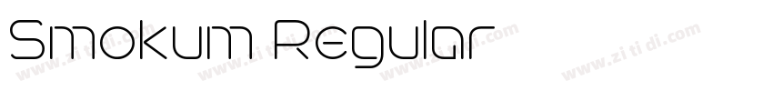 Smokum Regular字体转换 Smokum Regular字体转换